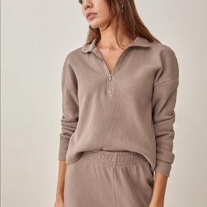 Reformation Yale waffle zip